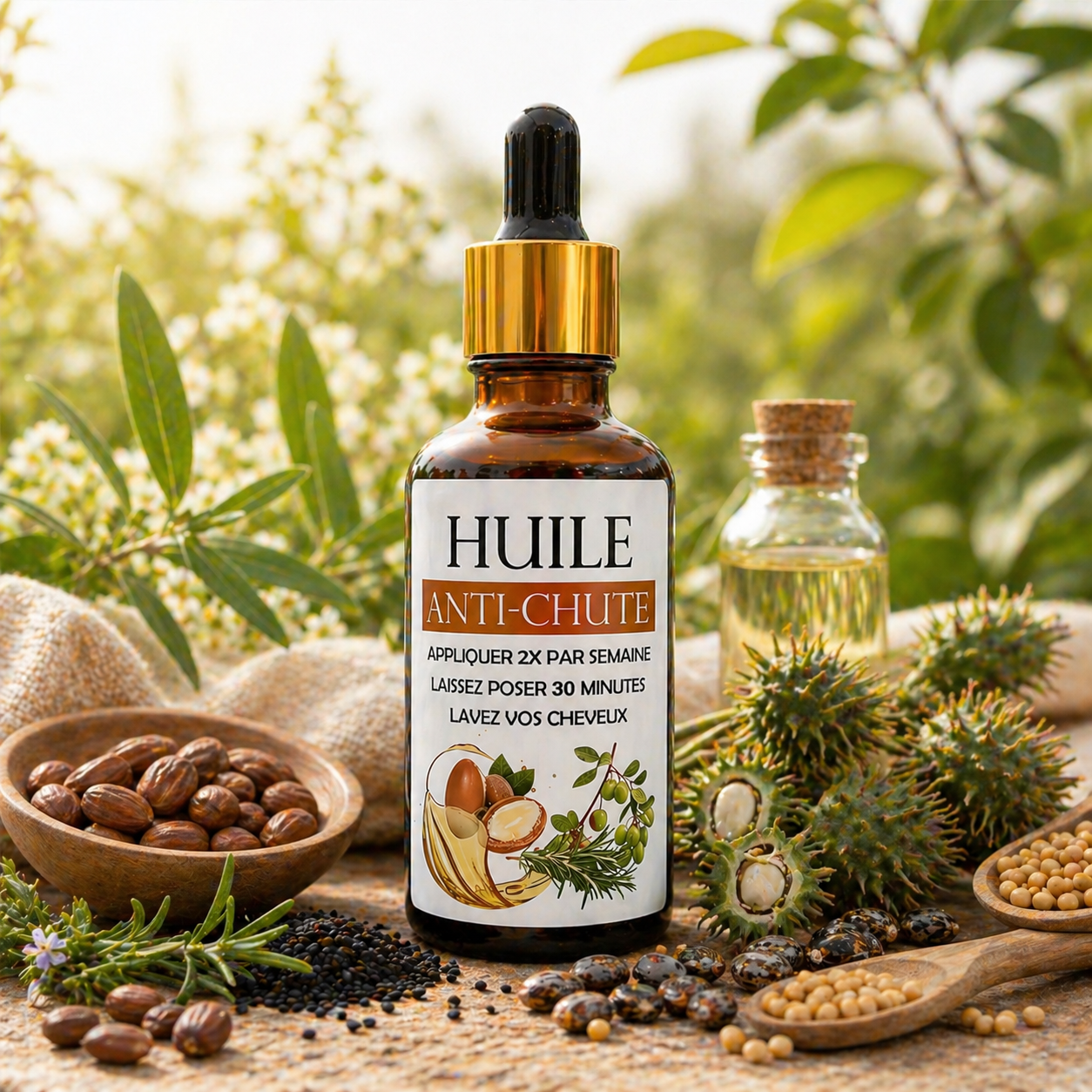 Huile de soin  (Pousse Cheveux)